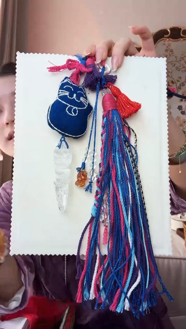 【闪购商品】水晶车挂未镶嵌白水晶超大金刚撅车挂