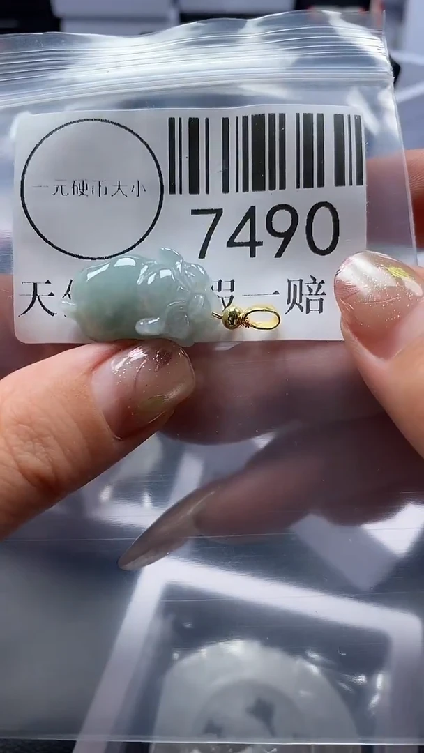 翡翠未镶嵌吊坠(不含链)7490