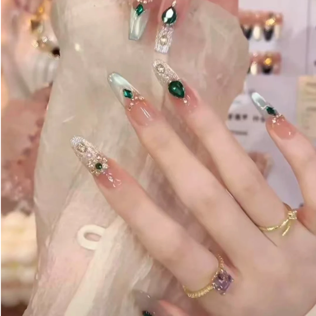 【阿拉丁】宫廷风带钻猫眼显白穿戴甲