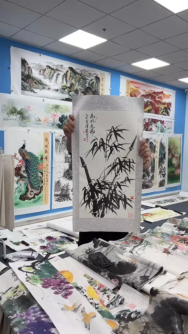 国画 同类型随机装裱竹子