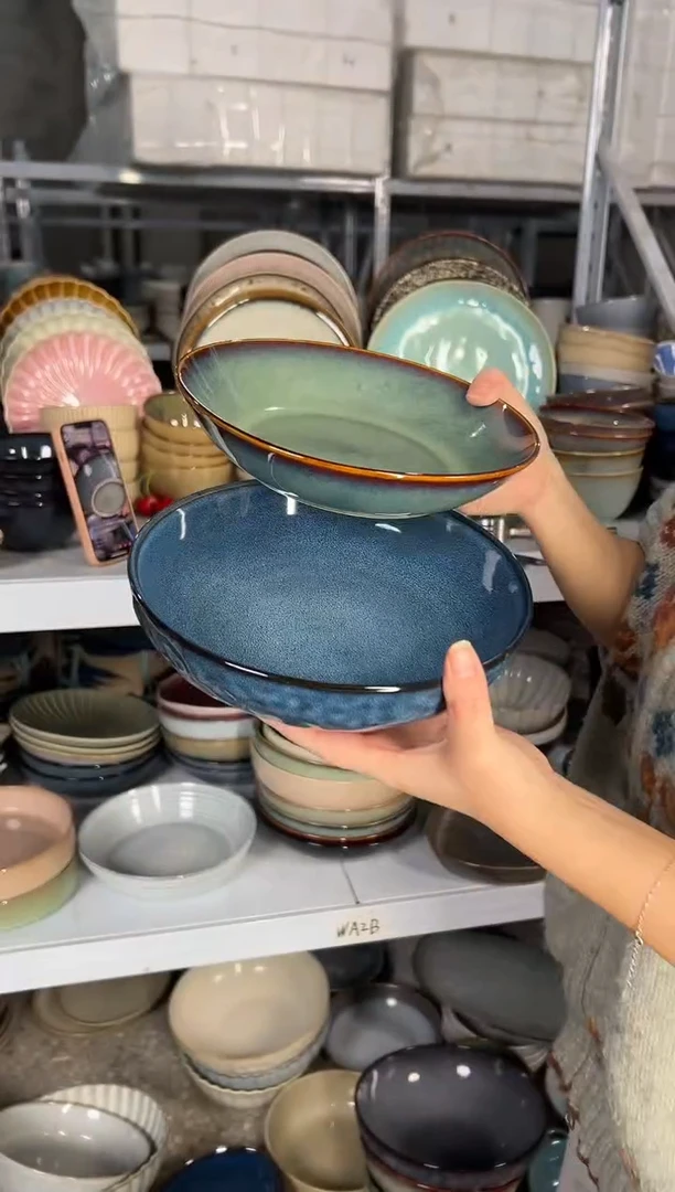 陶瓷外贸尾货瑕疵满20包邮X2深盘A5A/F5A