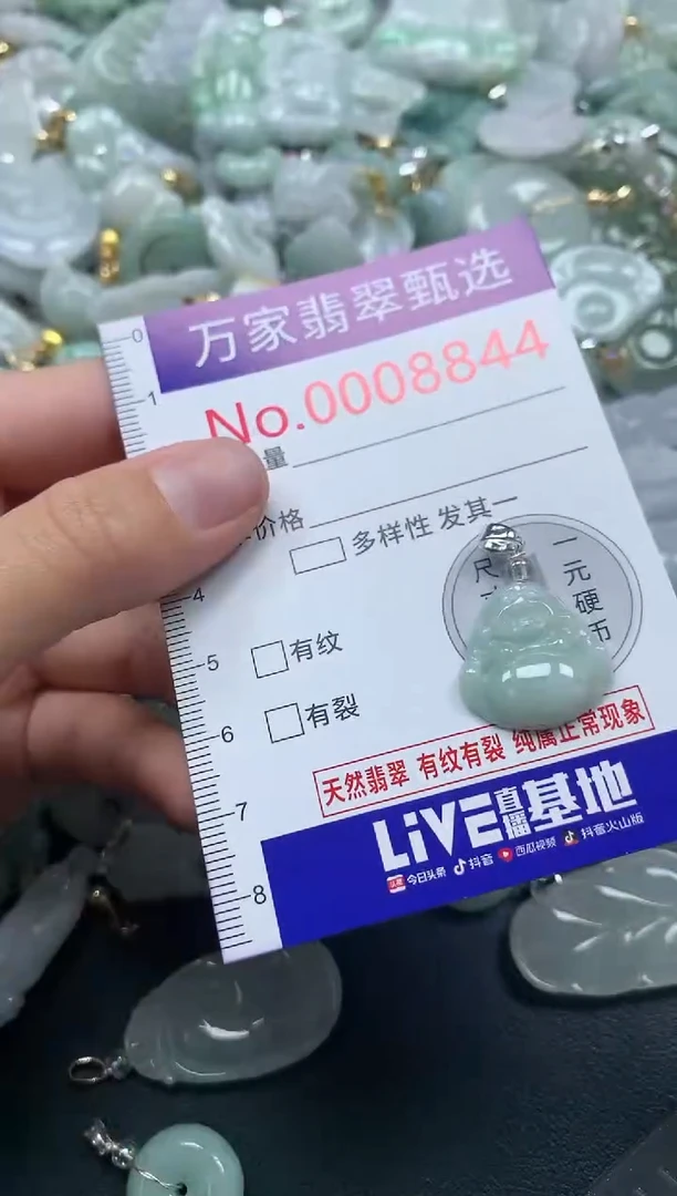 吊坠(不含链)未镶嵌翡翠8844