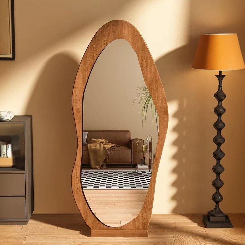 壁挂试衣镜全身镜异形挂墙镜卧室服装店穿衣镜落地镜客厅立式家用