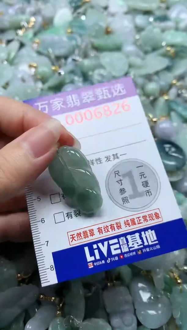 吊坠(不含链)未镶嵌翡翠6826