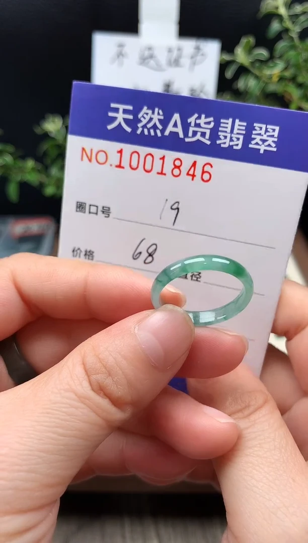 未镶嵌戒指翡翠草***?19#