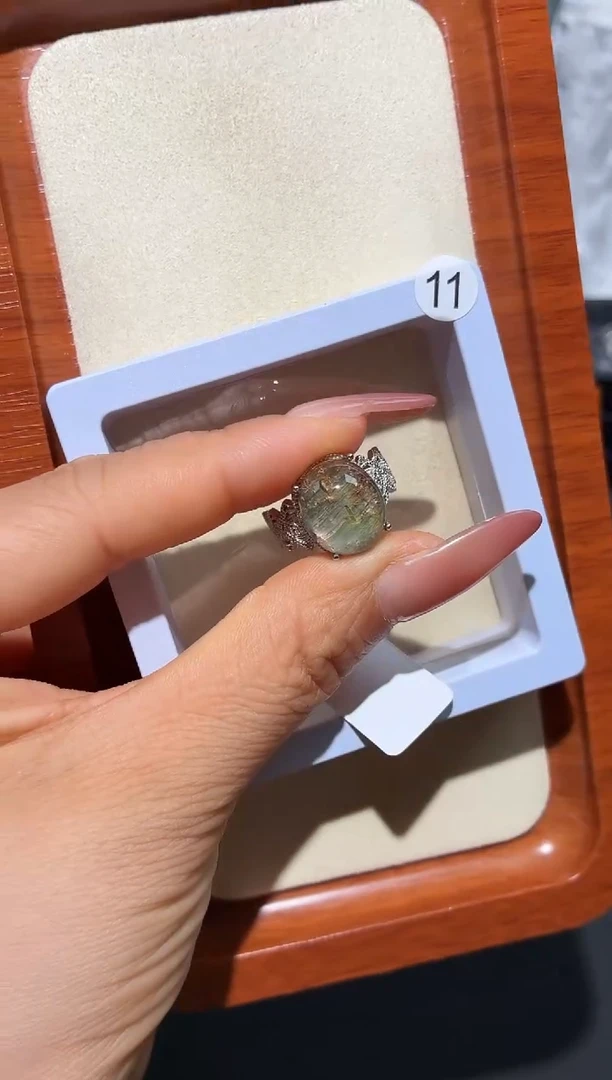 银S925镶嵌戒指水晶?****子定制