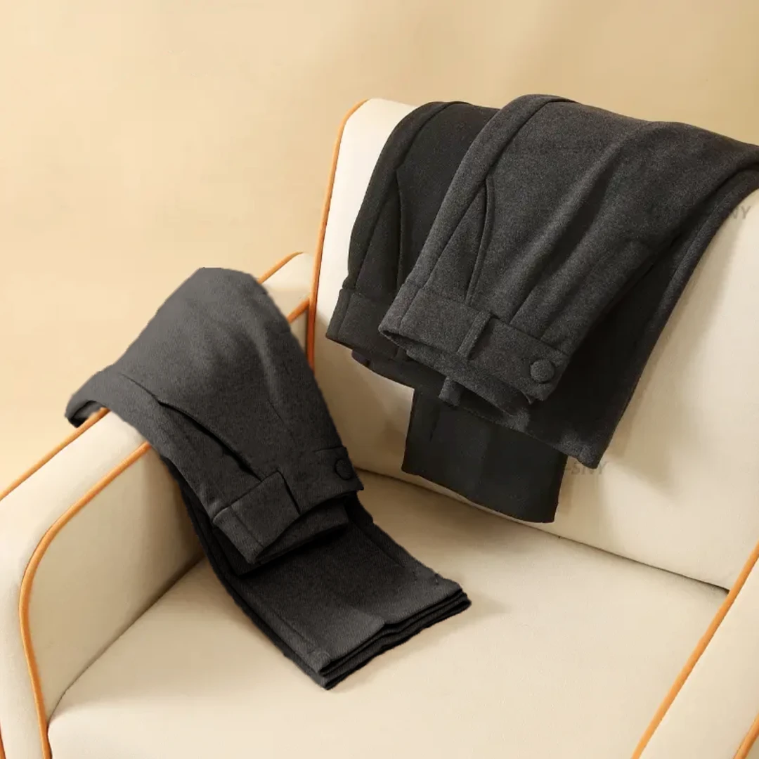 20108春季新款 羊 毛醋酸烟管裤显瘦萝卜裤带口袋加厚毛呢裤女