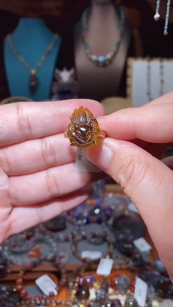 戒指未镶嵌碧玺辣**语凤九