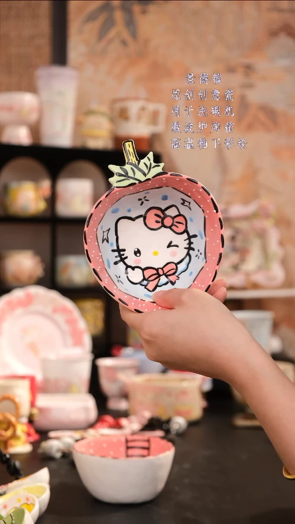 摆件景德1镇手工手绘设计师款