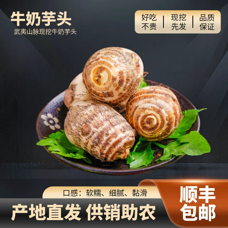 【顺丰包邮】牛奶芋新鲜现挖软武夷山高山白芋农家种植特产3斤5斤装