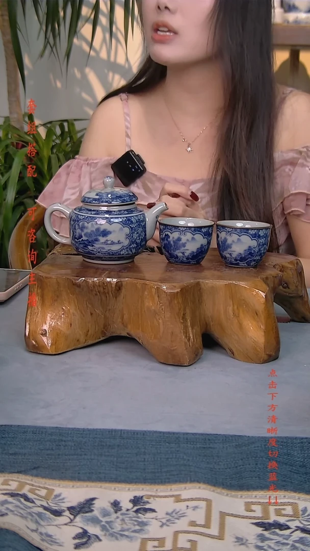 礼盒装3件套 老陶泥开片纹陶瓷茶具