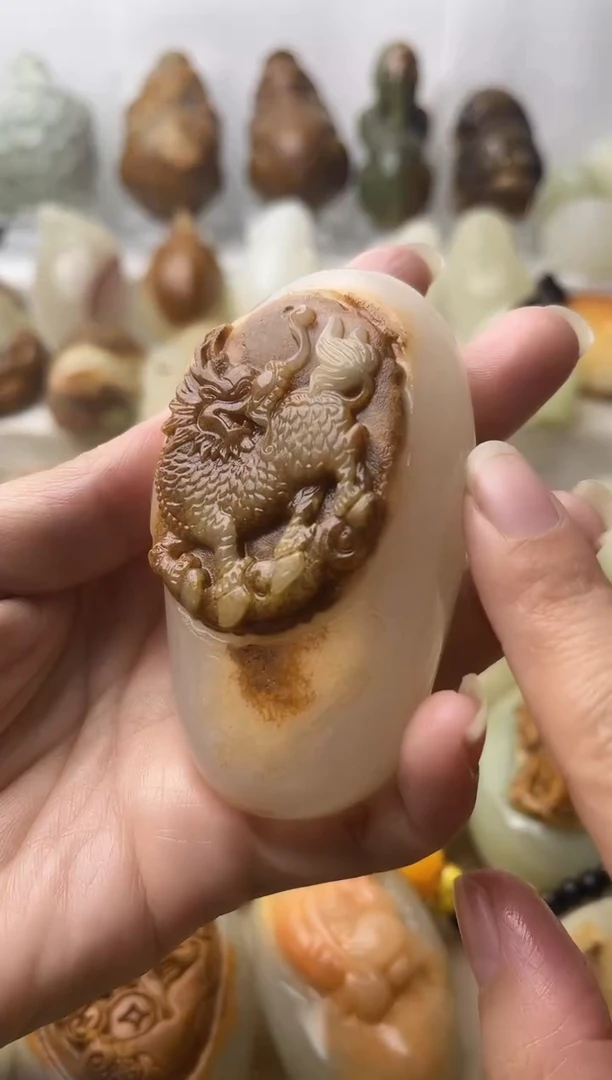 石材方解石棉纹正常不退换麒麟