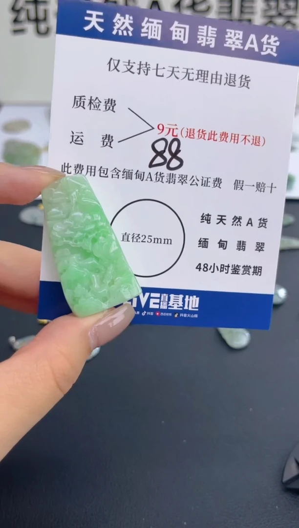 颈饰未镶嵌翡翠天然A货缅甸翡翠  88