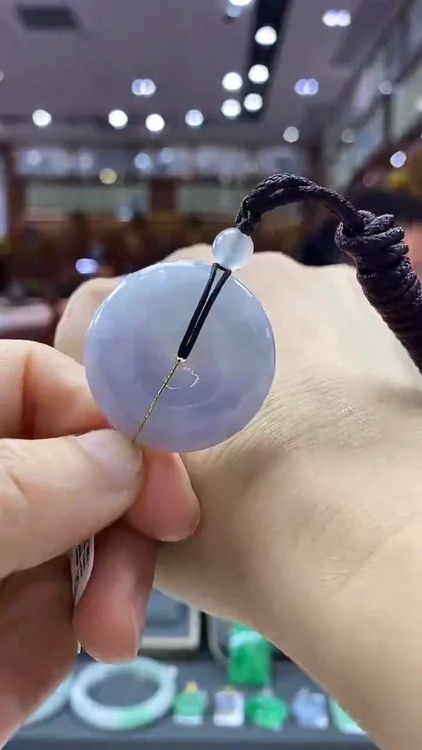 颈饰未镶嵌翡翠平安扣   59号