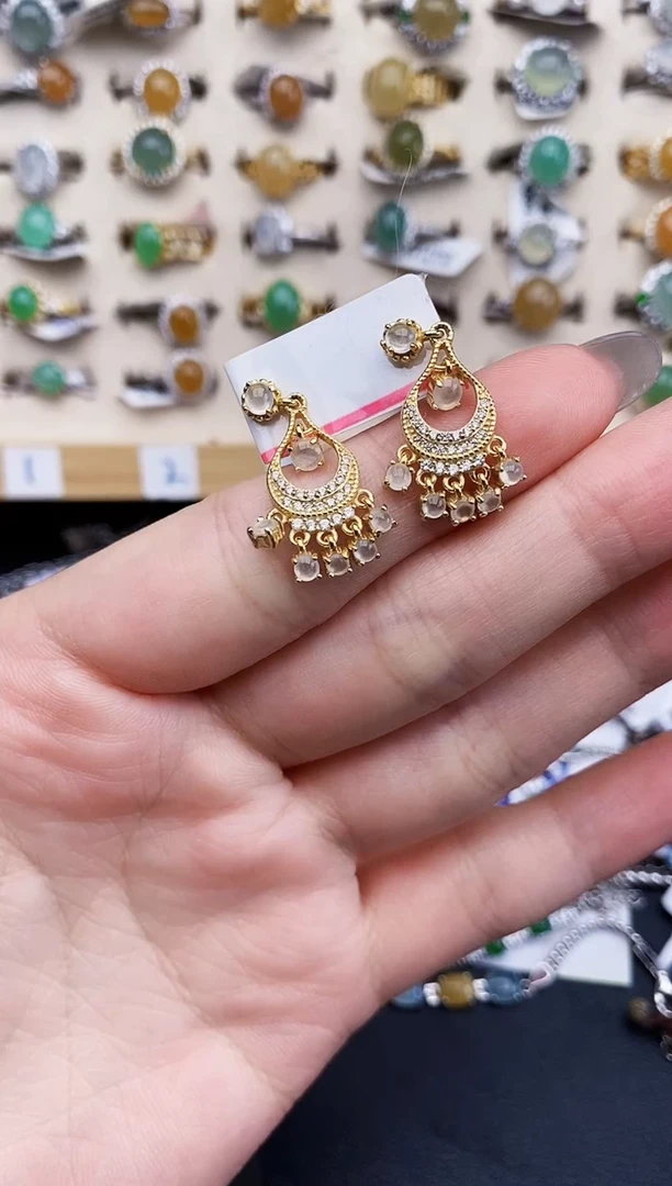 银S925镶嵌戒指翡翠2105