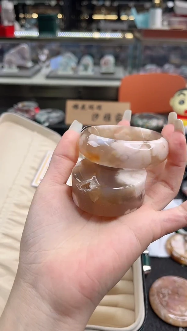 未镶嵌手镯石英质玉54圈口 （赠品镯心）3600010