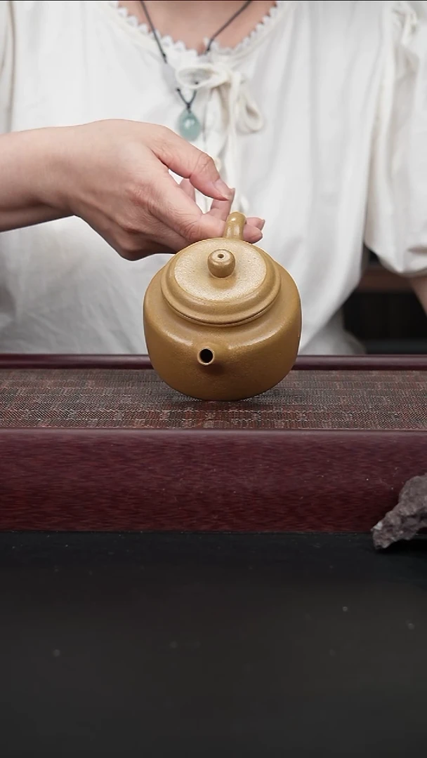 茶壶紫砂lzx黄金段德钟99cc
