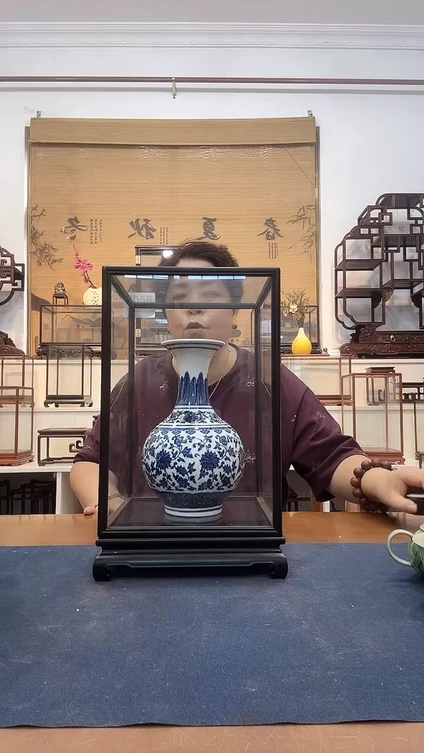 东非黑黄檀（紫光檀）20*20*30玻璃罩058