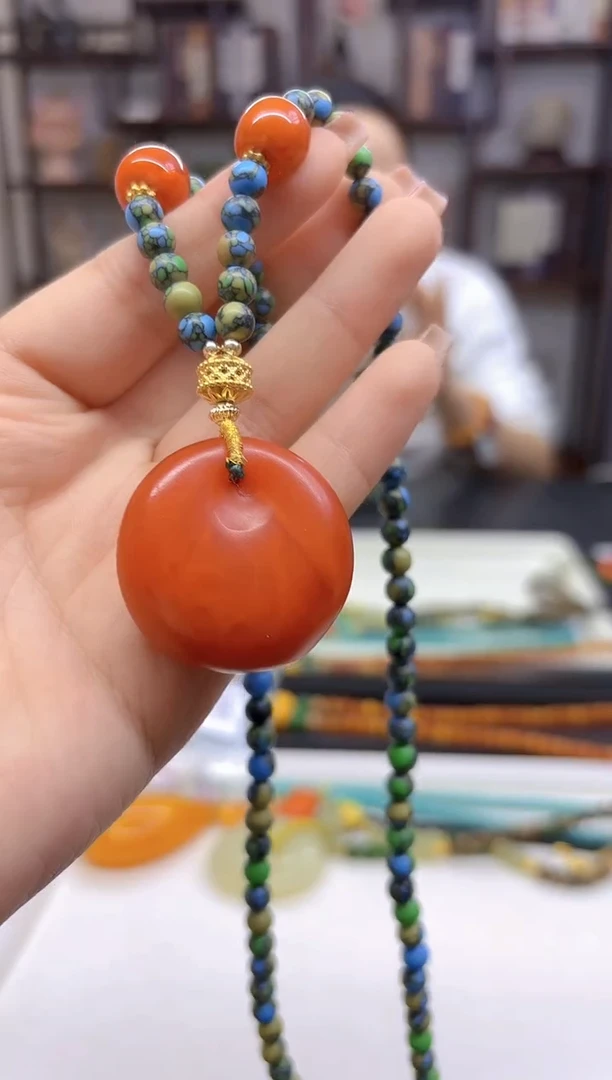 【闪购商品】蜜蜡毛衣链未镶嵌M12