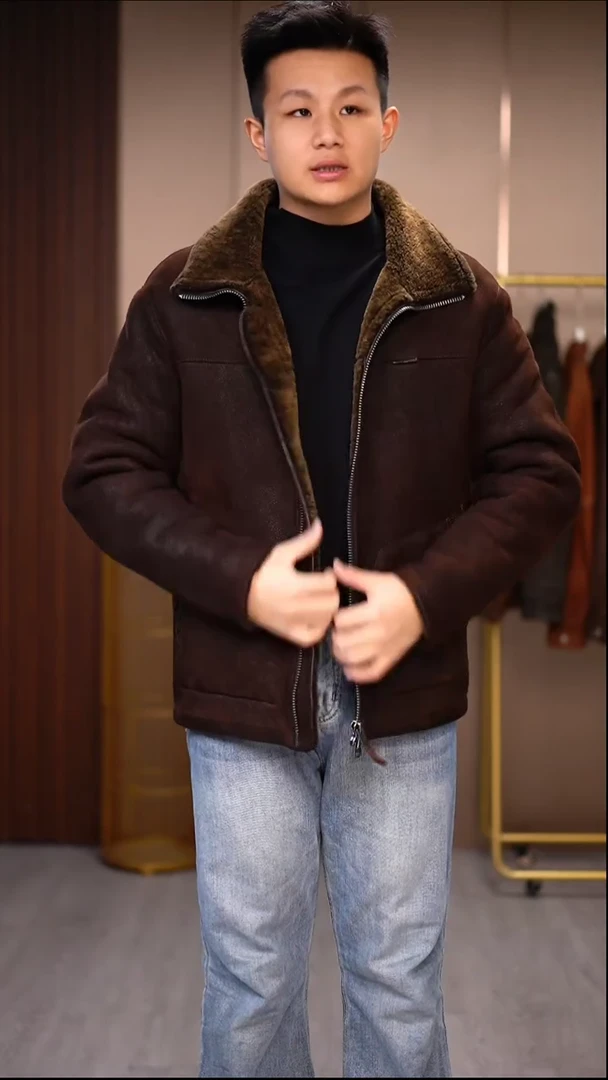 男士皮毛一体52码单品