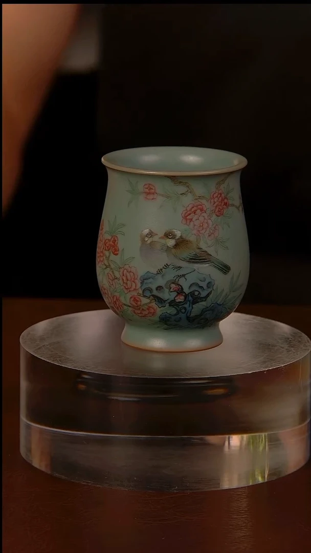 瓷片清汝彩绘.......