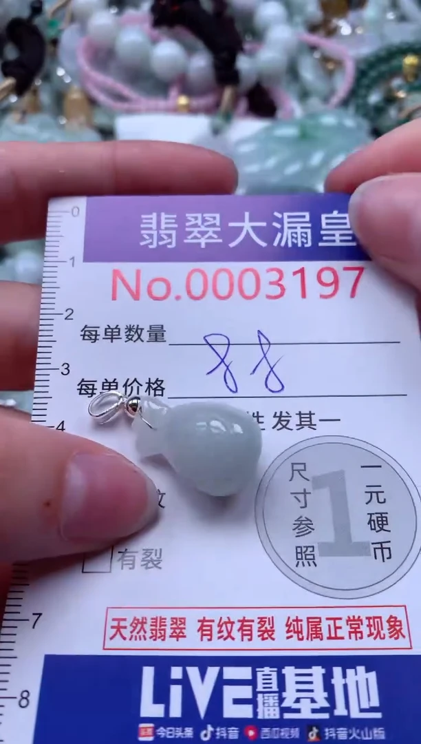 翡翠未镶嵌吊坠(不含链)3197