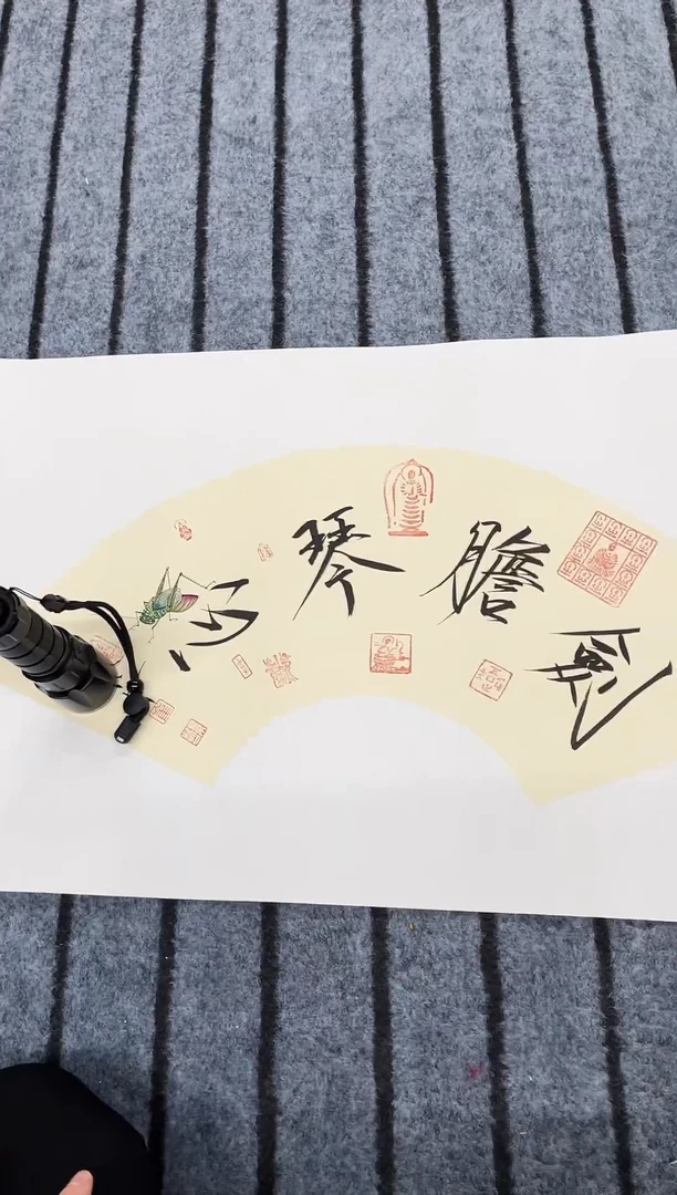 国画精品虫草作品