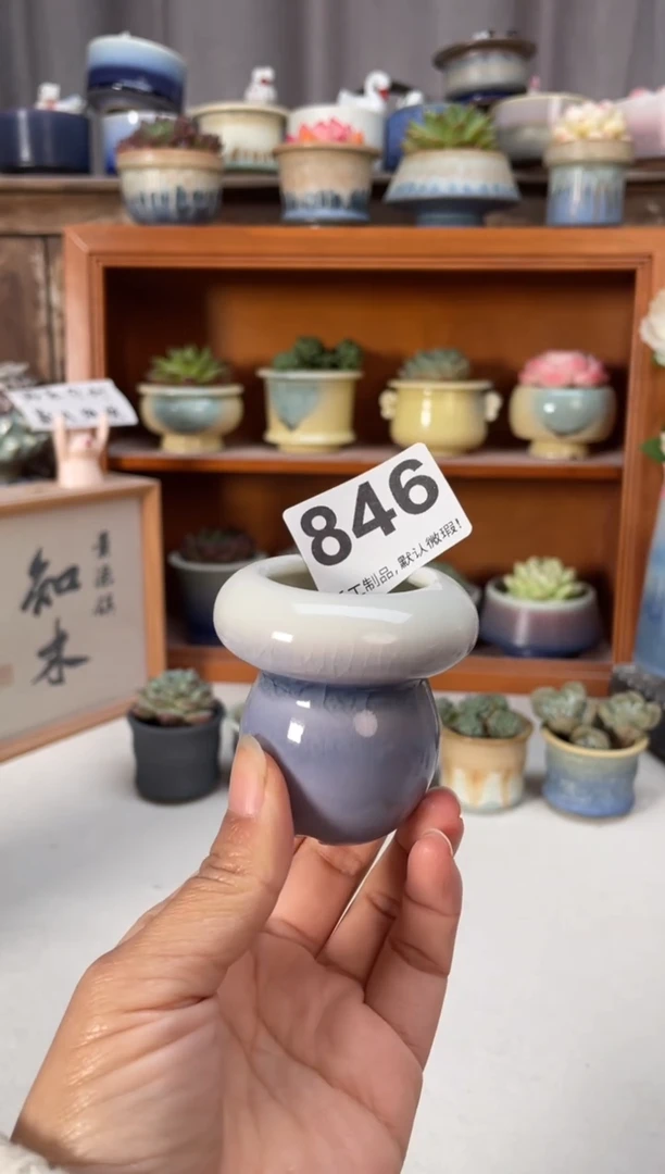 瓷片846知木小芳花盆