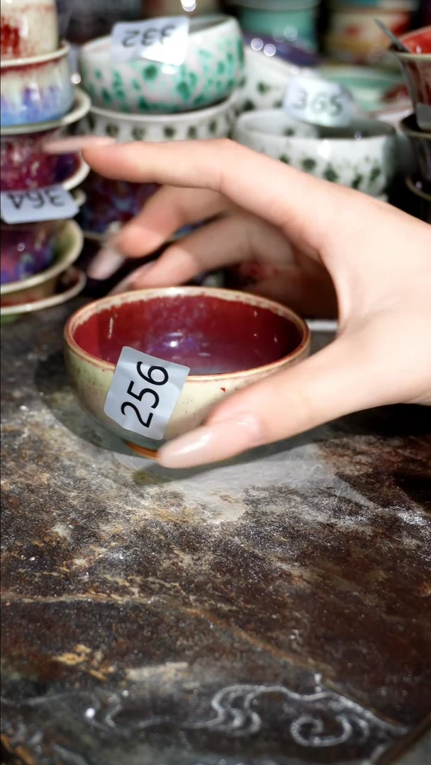 摆件精品窑变钧瓷茶器