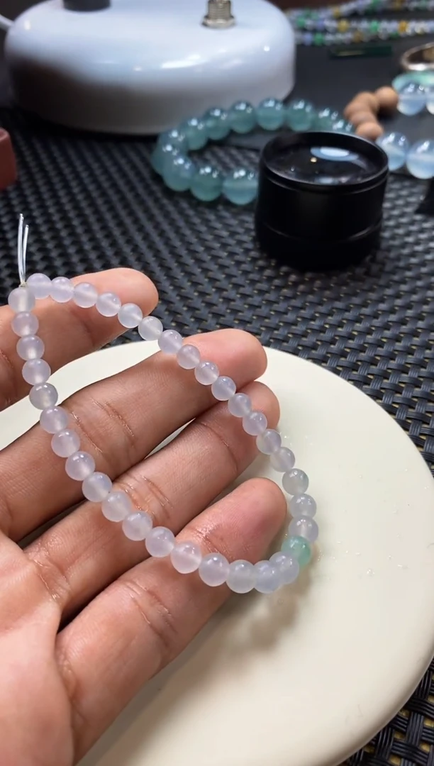 未镶嵌定制翡翠珠串