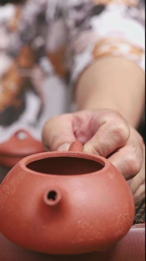 茶壶紫砂11号大红泥椰瓢暇