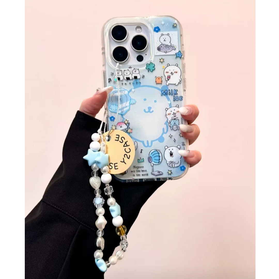 刨冰自嘲熊适用苹果16promax手机壳VIVO华为OPPO小米15一加新款女