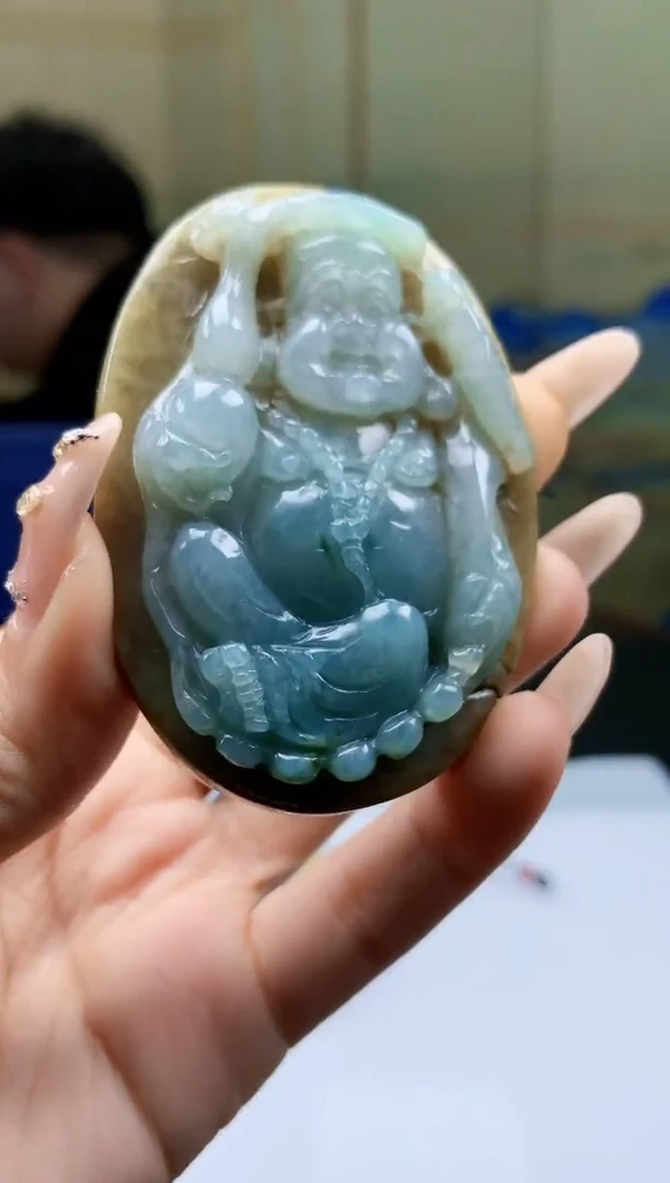 【闪购商品】定制翡翠未镶嵌5060ty-毛货挂件128