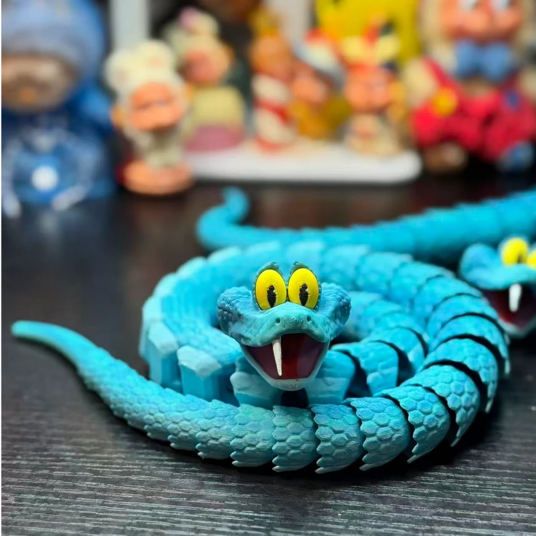 盖瑞一条蛇疯狂动物城周边爆款3D打印立体模型仿真桌面摆件玩具