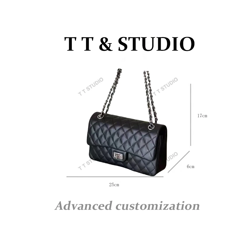 【TT Studio】XKY-6832-黑色RAIN.CUN时尚简约腋下斜跨轻奢女包