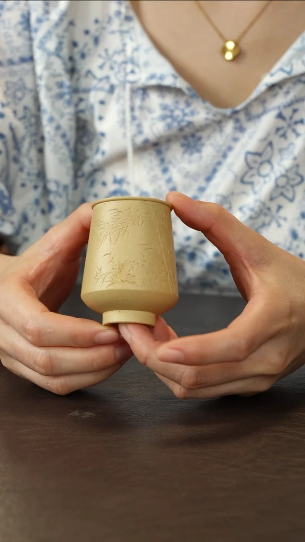 茶杯紫砂马方远本山绿闻香杯70cc
