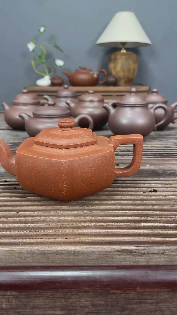 茶壶紫砂六方雪华240