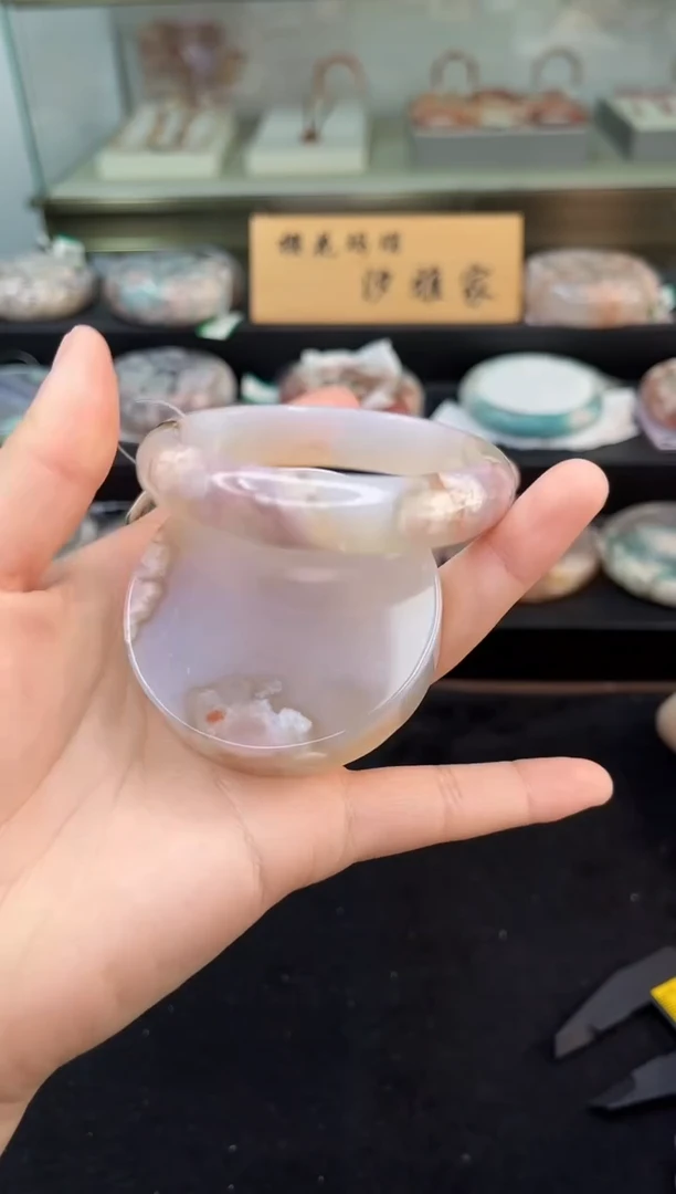 未镶嵌手镯石英质玉60圈口（赠品镯心）355909