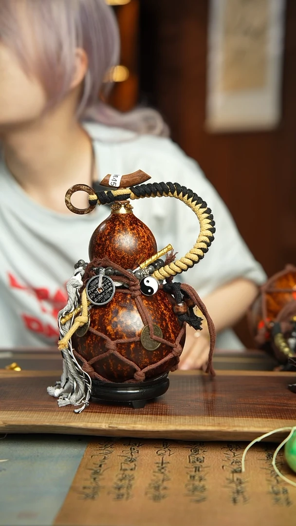 145号600ml左右非遗大漆酒葫芦