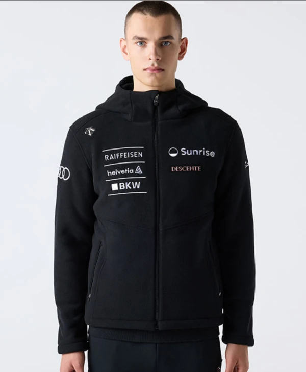 DESCENTE/迪桑特奥迪联名25年新款颗粒绒外套韩版SQ423SKTO1