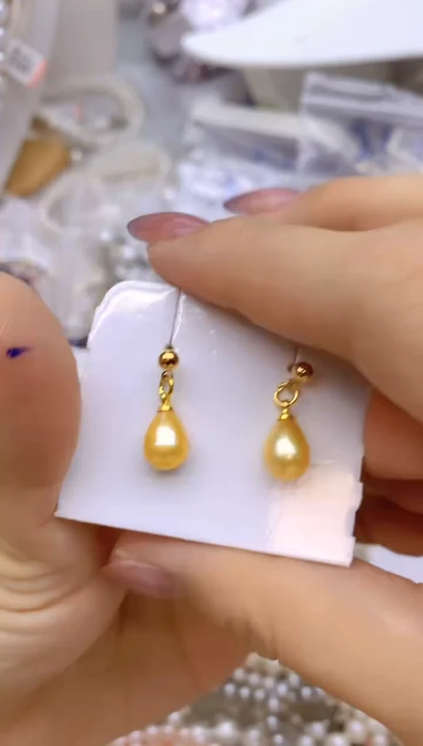 未镶嵌1淡水珍珠耳饰