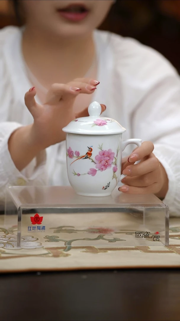 1头水点桃花小金钟杯