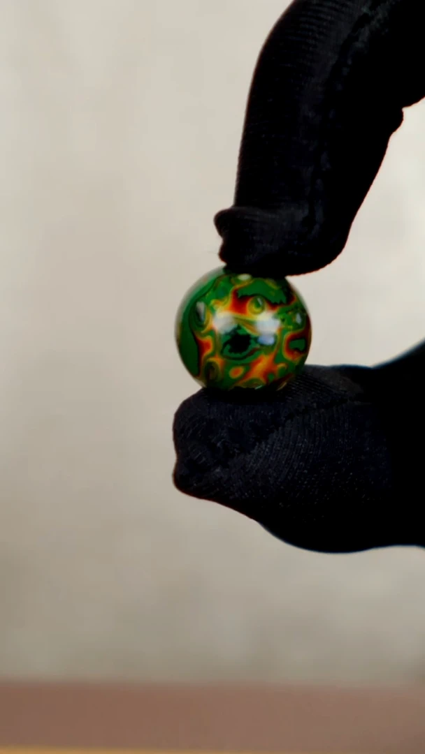 疯子大漆绿金螺钿15mm