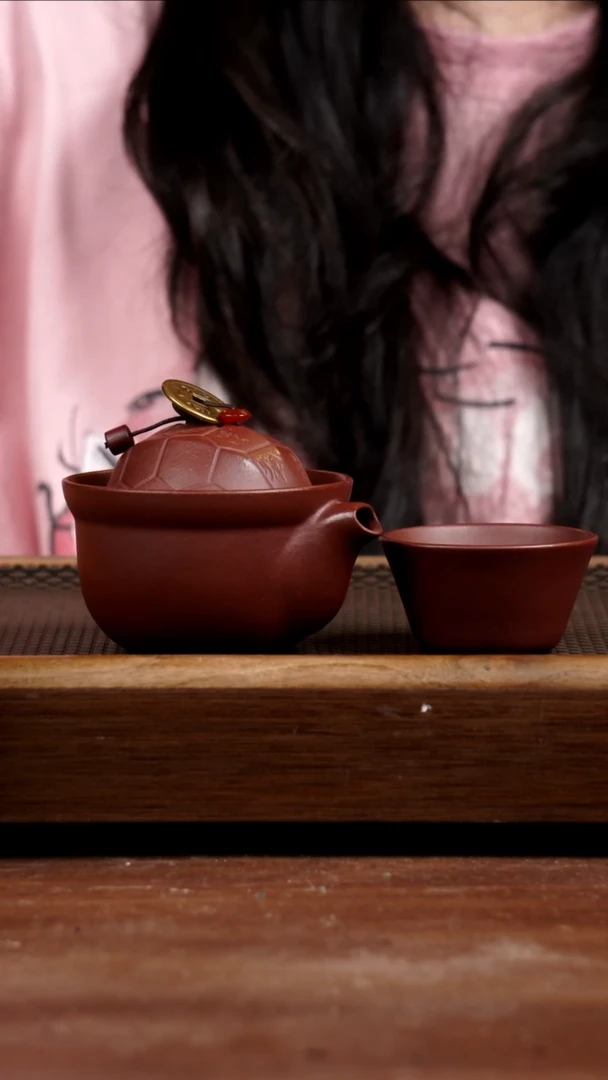 茶壶紫砂d****e底槽青旅行套组130CC