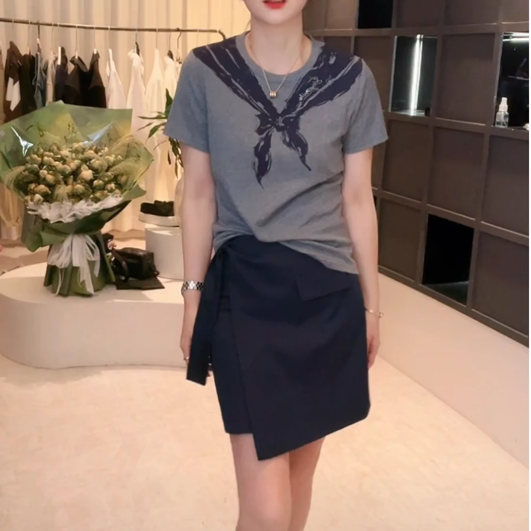 《优麦汇》k6013夏季设计感时尚短裙百搭显瘦气质