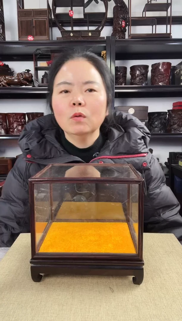 木玻璃罩2老李红木工艺品
