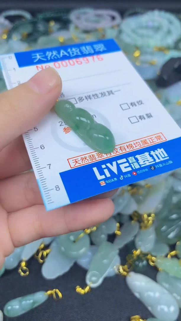 颈饰未镶嵌翡翠净货挂件-6976