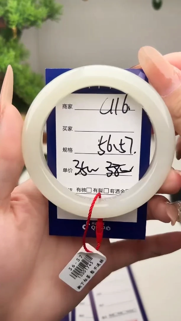 未镶嵌手镯和田玉微色差C116