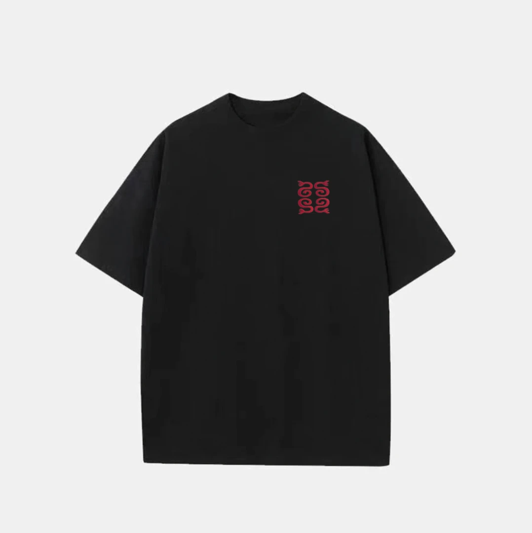 【刺绣蛇】美式潮牌夏季宽松舒适纯棉流行立体短袖T恤C