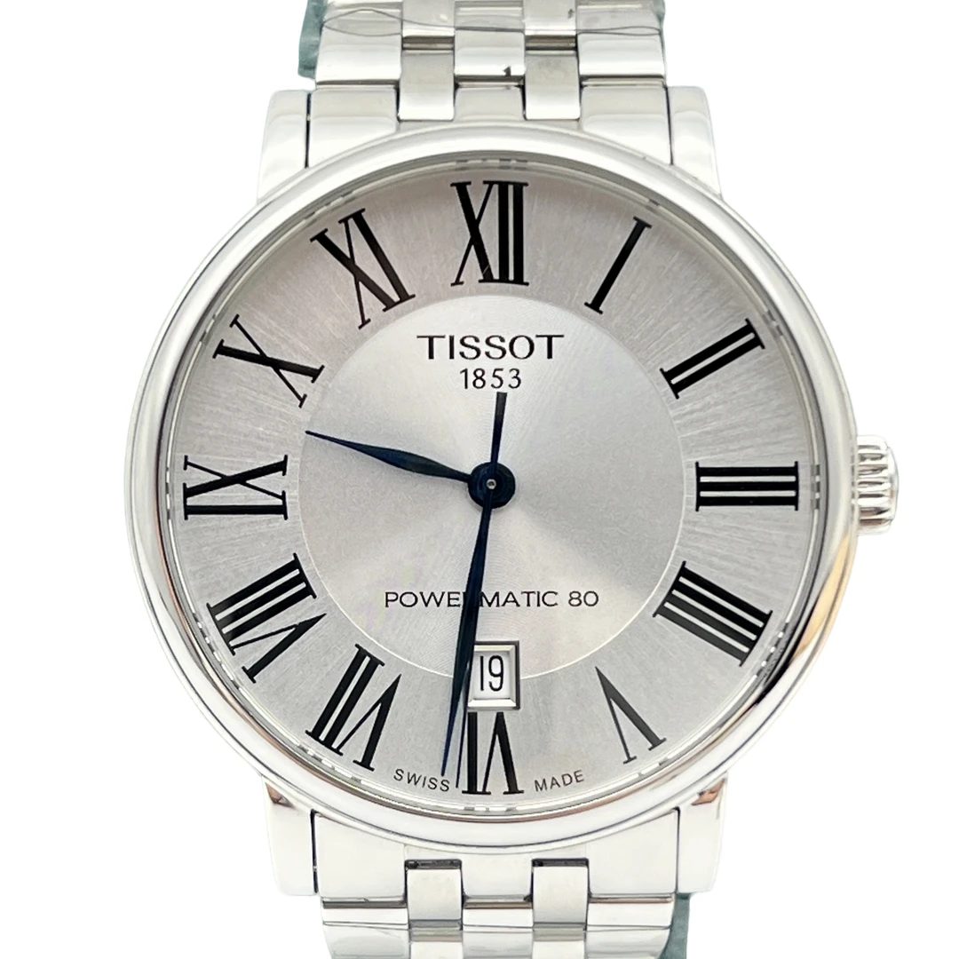 99新 Tissot/天梭 卡森臻我/臻耀/男机械钢带/T122/公价5850/40MM